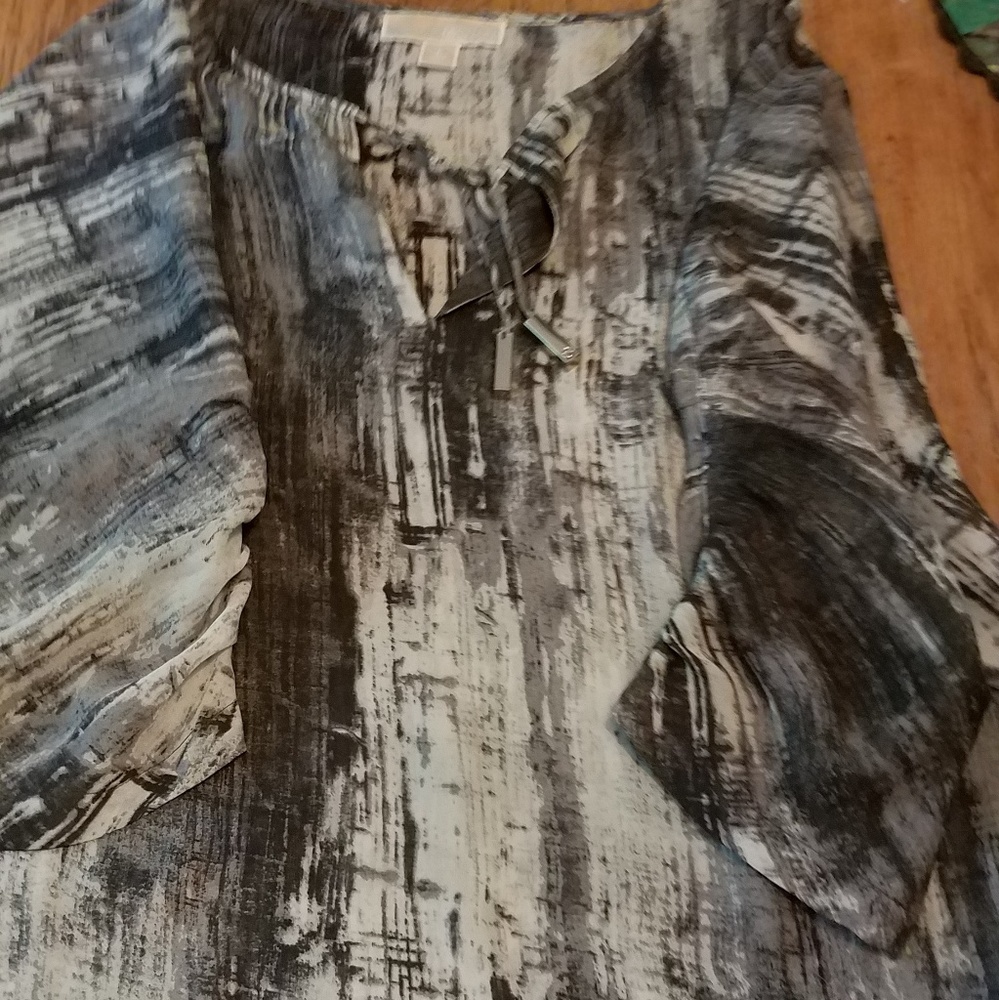 Michael Kors semi sheer blouse